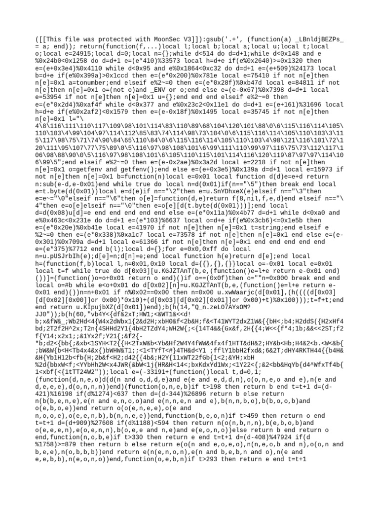 MoonSec V3 Protected File Analysis | PDF | Computer File | Computer ...
