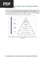 HAT ARE THE Most Common Types OF Information System IN AN Organization