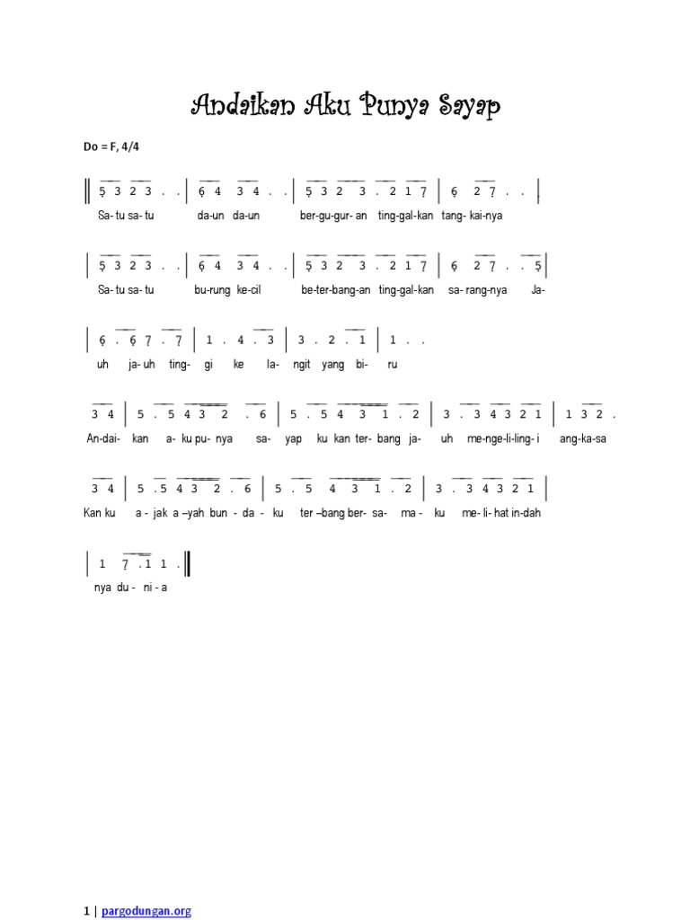 Andaikan Aku Punya Sayap PDF