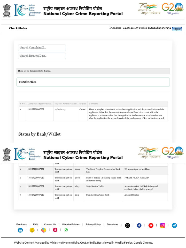 Cyber Crime Portal Pdf Cybercrime Internet Privacy
