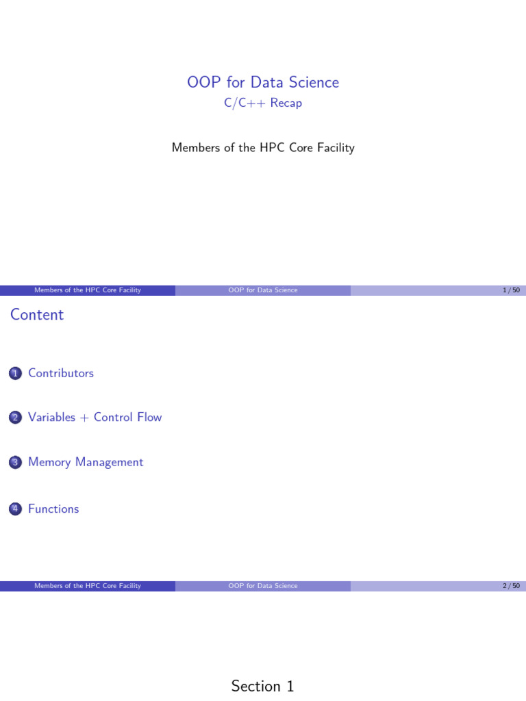 OOP Concepts for Data Science in C++ | PDF | Integer (Computer Science ...