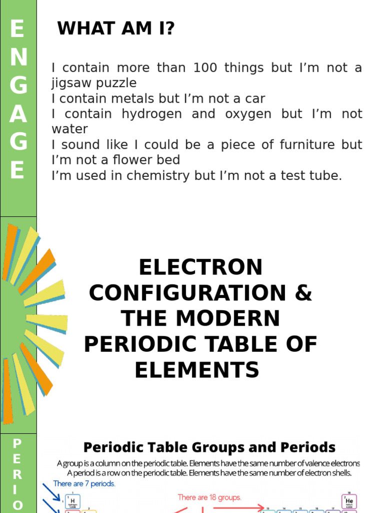 Periodic Table & Electron Configurations | PDF | Metals | Electron ...