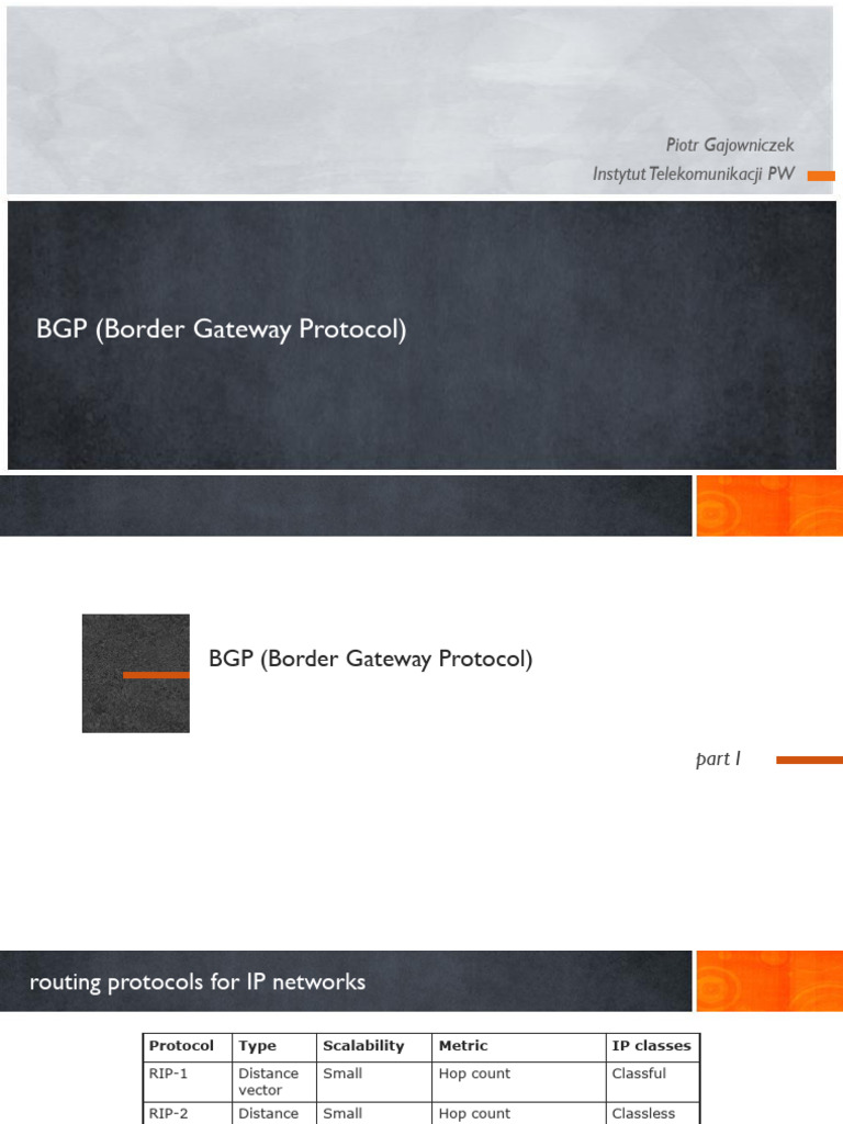 Understanding BGP and Routing Protocols | PDF | Routing | Router ...