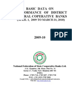 Performance of District Central Cooperative Banks in India 2009-10