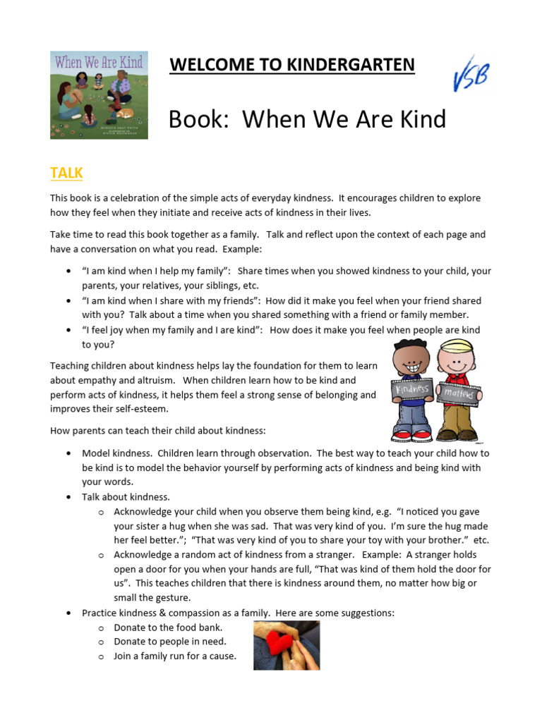 Teaching Kids Kindness Through Examples | PDF | Psychology ...