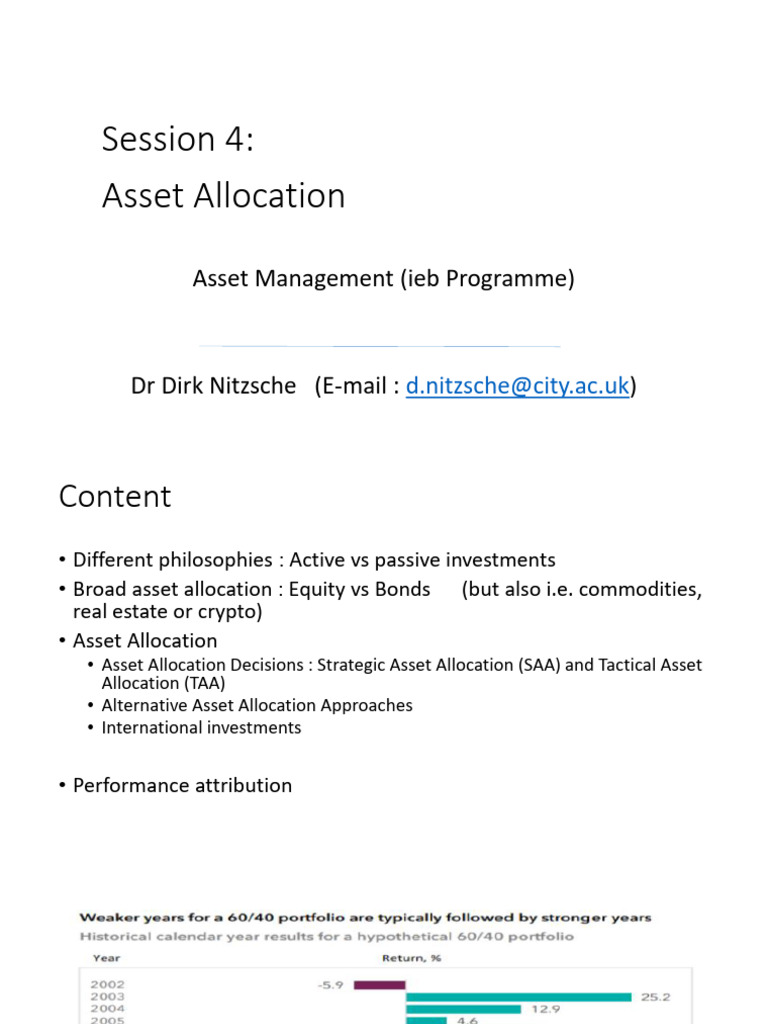 24 - 4 Asset Allocation | PDF | Asset Allocation | Investment Management