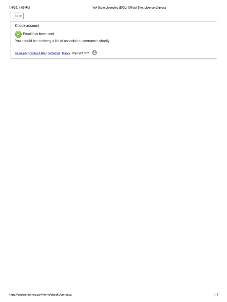 WA State License eXpress Portal | PDF