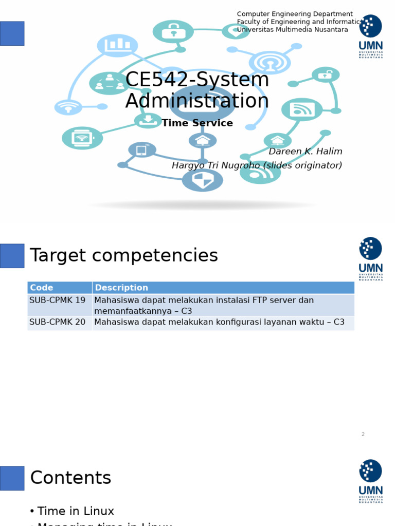 Materi CE542 M13 Time Service | PDF | Computing | Computer Networking