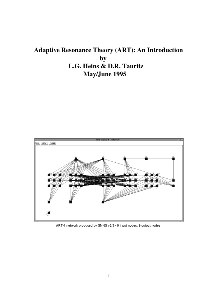 Introduction to Adaptive Resonance Theory | PDF | Artificial Neural ...