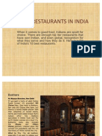 Top 10 Restaurants in India-Shourja