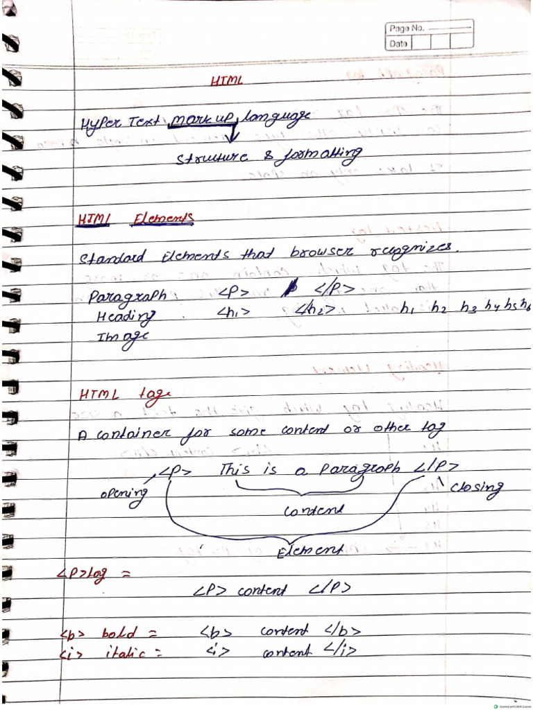 Html and css pdf