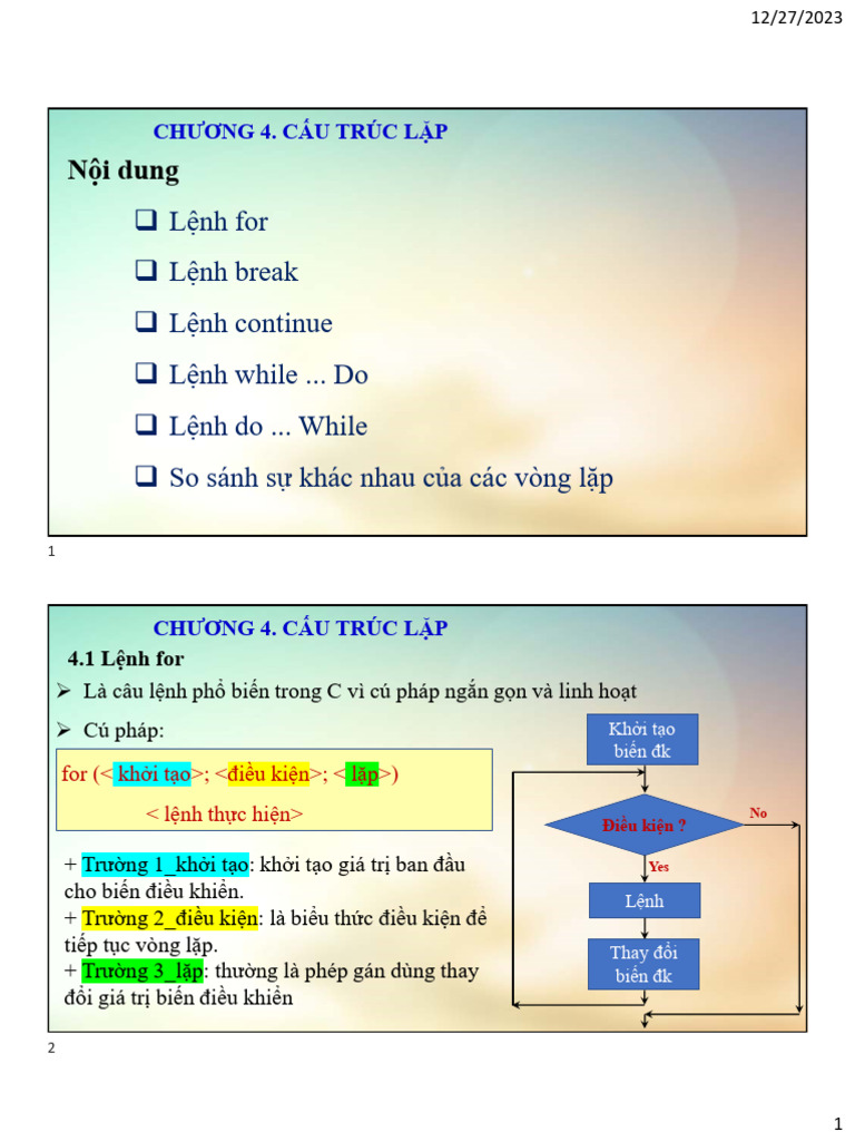 Chuong 4 NN C V2 | PDF
