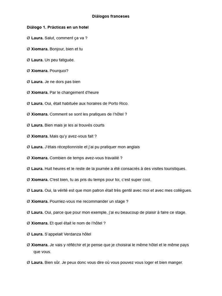 Dialogues en français pratiques PDF — free download