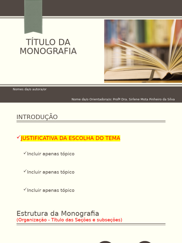 Estrutura de Monografia Acadêmica | PDF