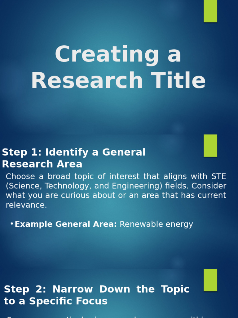 Creating Research Title | PDF | Photovoltaics | Experiment