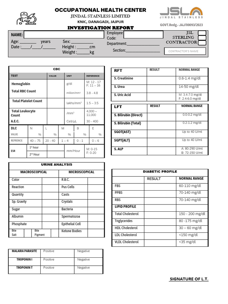 Occupational Health Investigation Report | PDF | Cholesterol | Bile