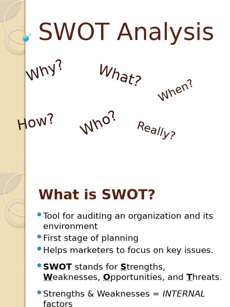 SWOT Analysis | PDF | Swot Analysis | Strategic Management