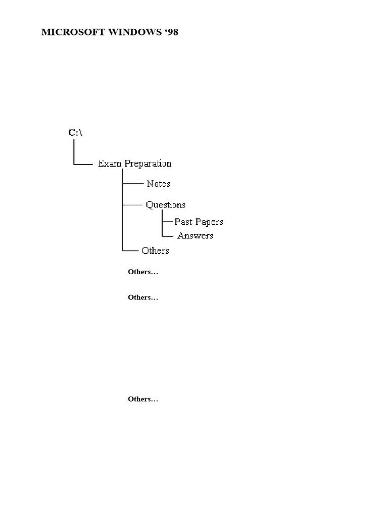 Windows 98 Practical Exam Guide | PDF | Computer File | Data Management