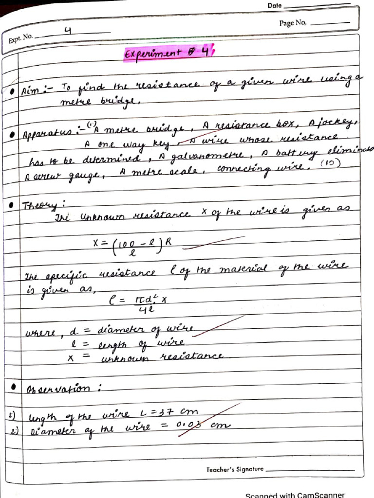 experiment 2 section A | PDF