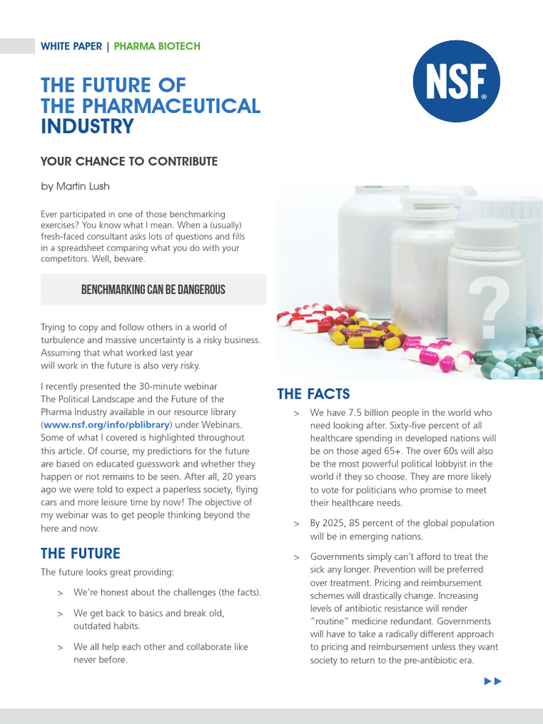 Pb Future Pharmaceutical Industry | PDF | Artificial Intelligence ...