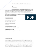 In Dutch About The Book That Is Useful To Universities. Biological Effects of Surfactants - Environmental Hazards of Detergents