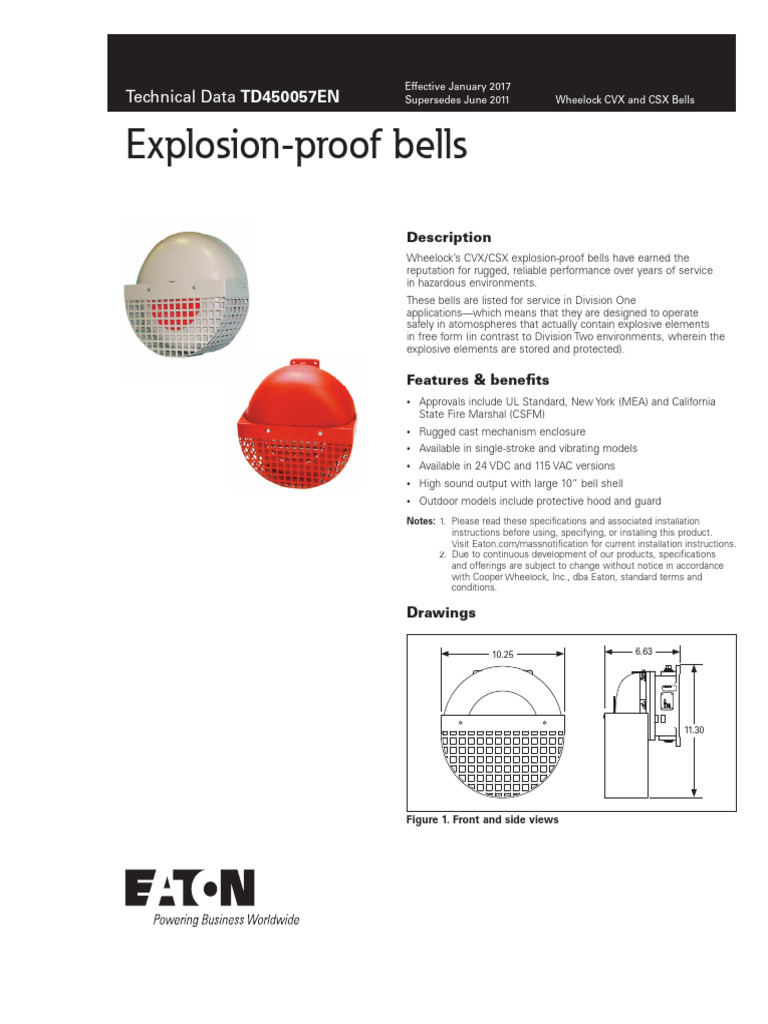 Explosion-Proof Bells for Hazardous Areas | PDF