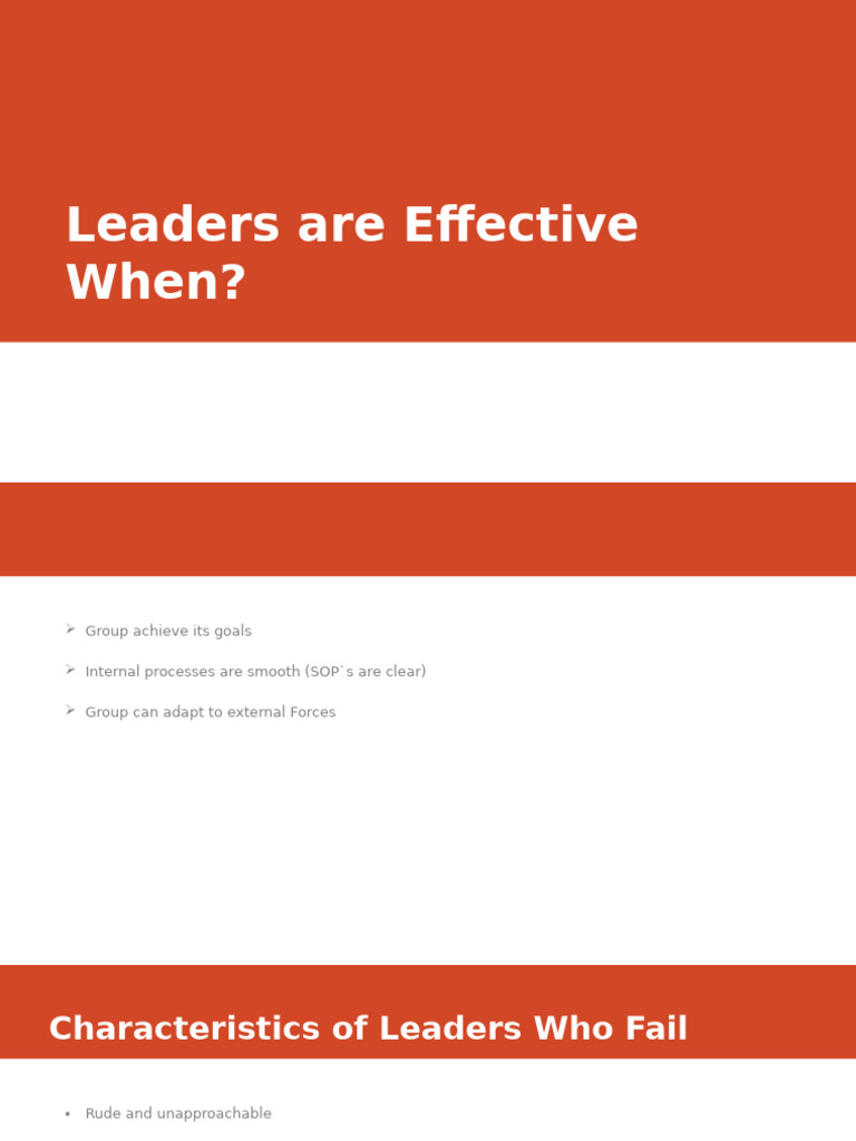lecturer 4 | PDF | Leadership | Behavioural Sciences