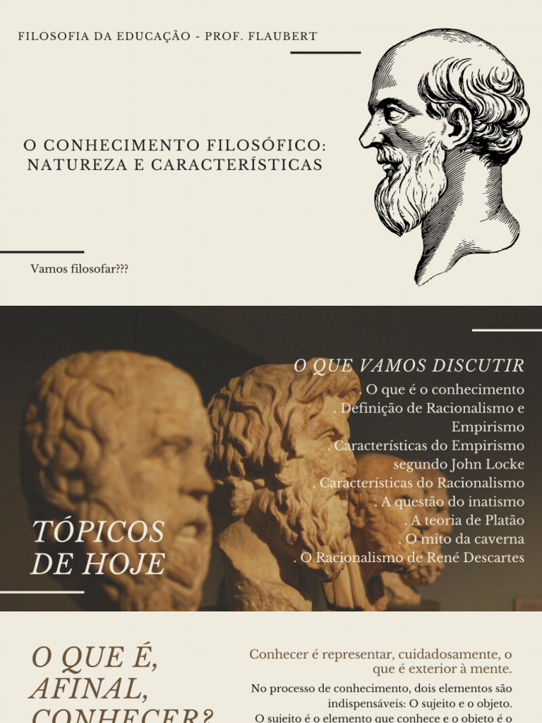 O Conhecimento Filosófico 1 | PDF