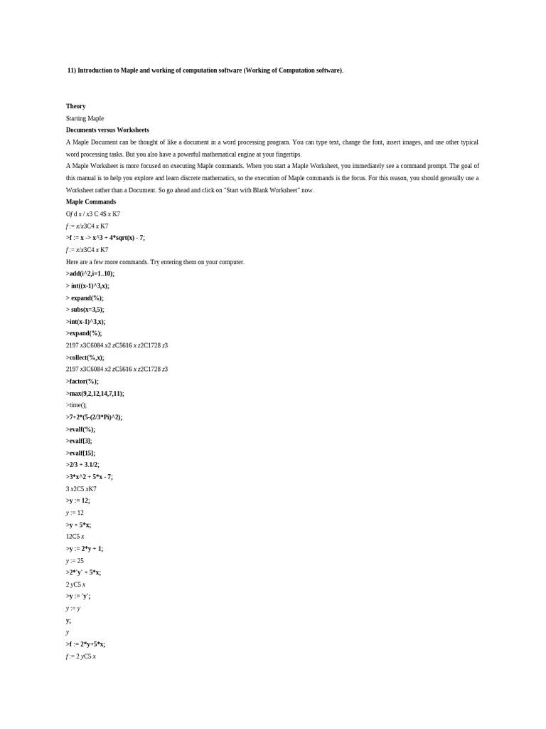 Maple Programs Pdf Sequence Mathematics