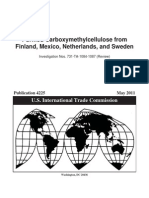 Purified Carboxymethylcellulose From Finland, Mexico, Netherlands, and Sweden