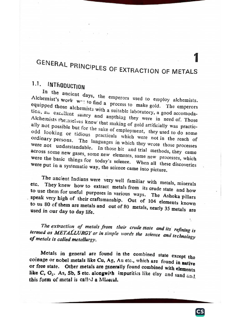 Extraction of Ores | PDF