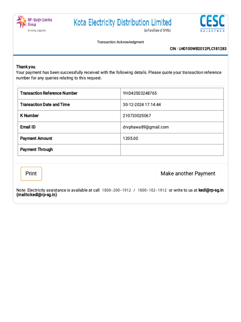 CESC - Rajasthan | PDF