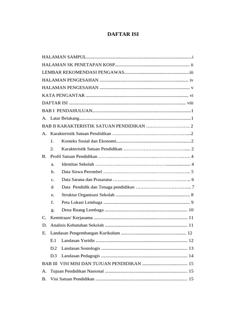 Daftar Isi | PDF