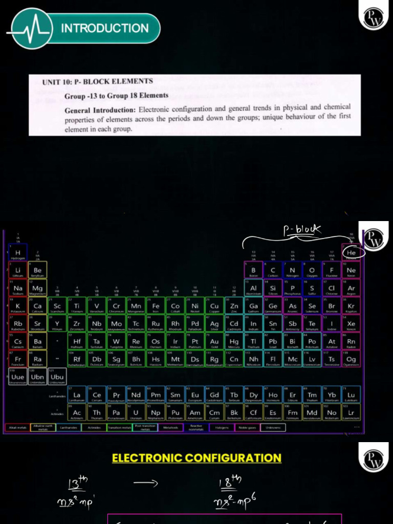 P Block Elements One Shot Class Notes | PDF