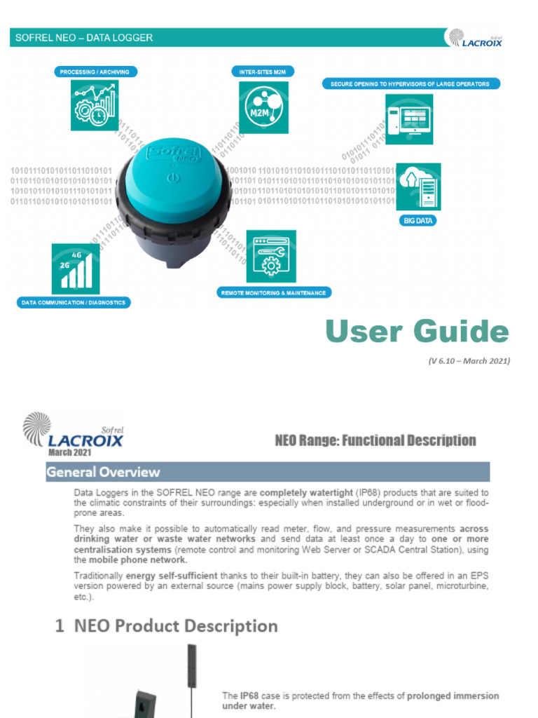 NEO Data Logger User Guide | PDF | Bluetooth | Electronics