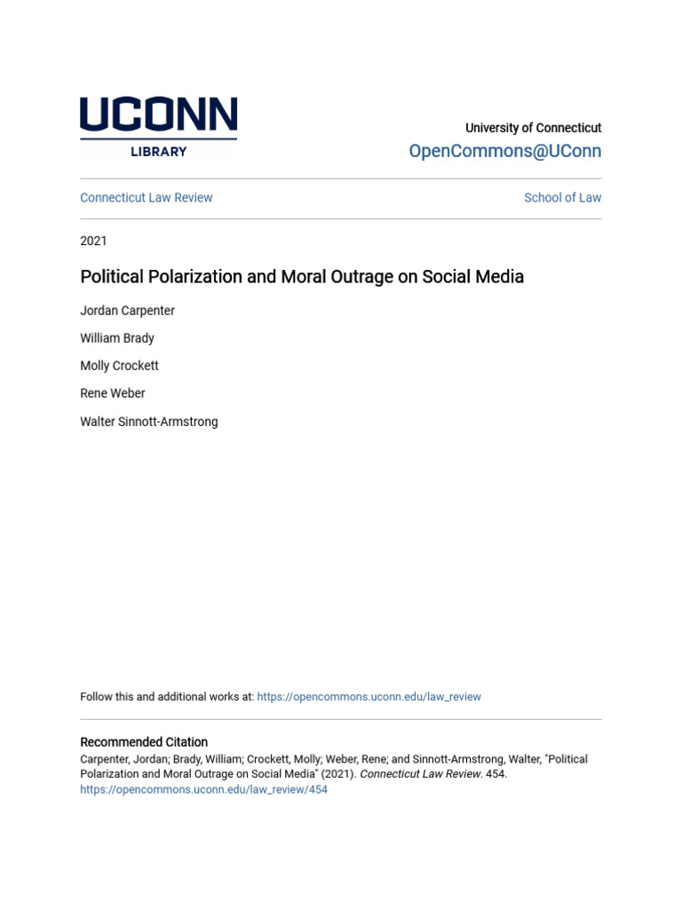 Social Media's Role in Political Polarization | PDF | Morality ...