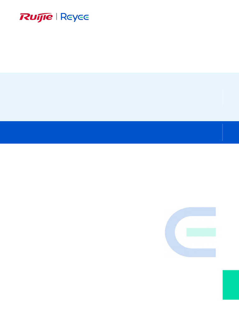 00-Ruijie Reyee RG-EG105G-P-V3 Router Installation Guide (V1.0) | PDF ...