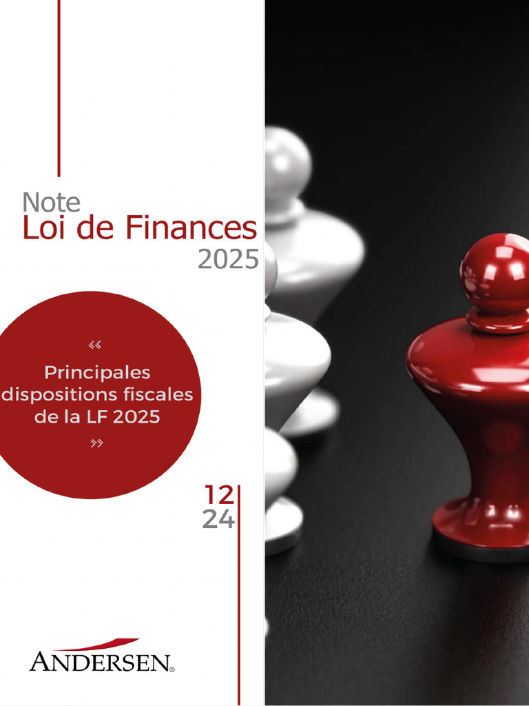 Nouvelles Dispositions Fiscales de La LF 2025 1735897390 | PDF