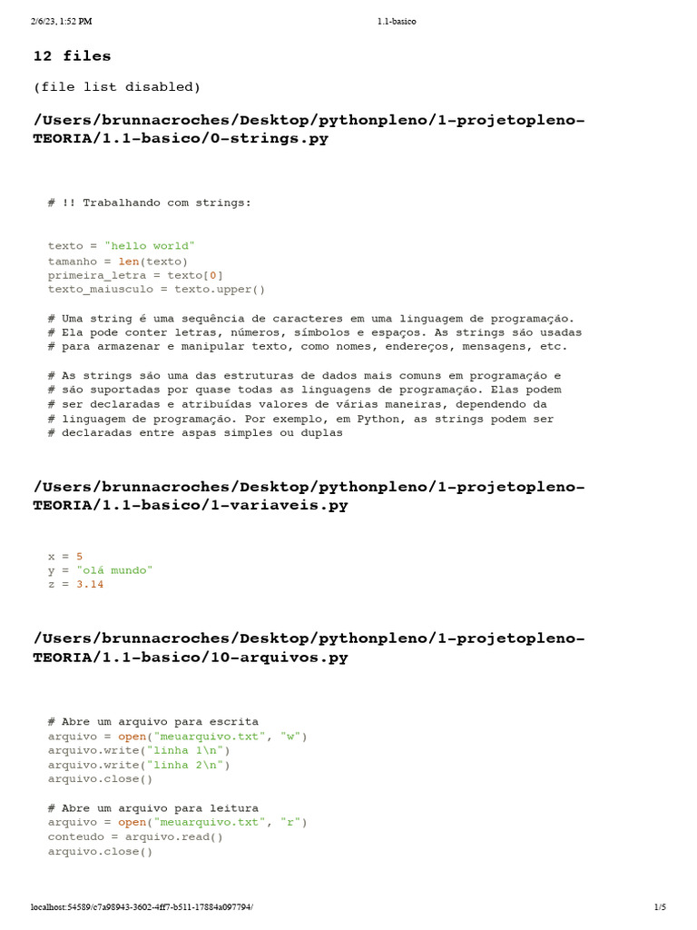 APOSTILA | PDF | Python (linguagem de programação) | Estrutura de dados