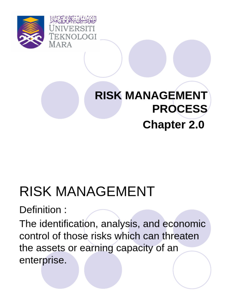 Topic 2 Risk Management | PDF | Risk | Risk Management