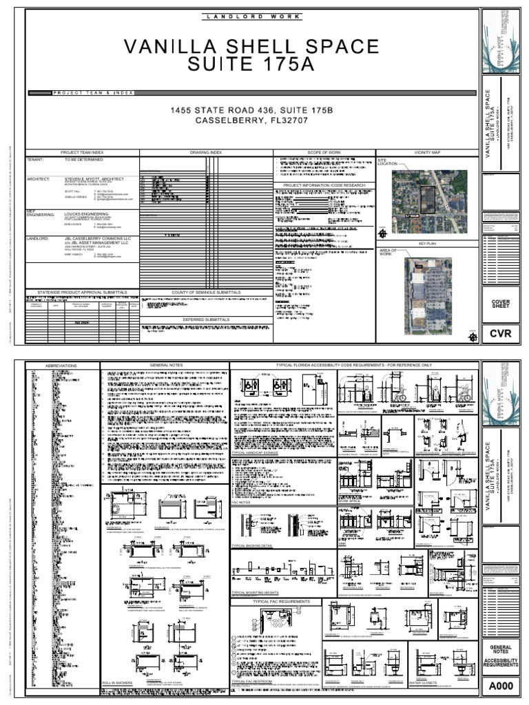 Casselberry Commons Vanilla Shell Plans | PDF