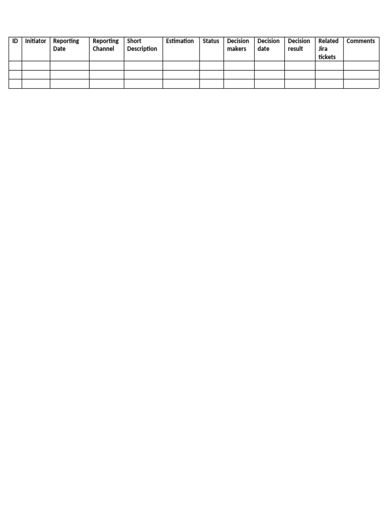 CR Register Template | PDF
