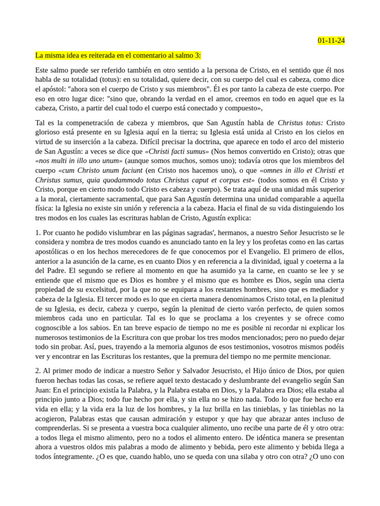 Eclesiologia 01-11-24 | PDF | Cristo (título) | Iglesia cristiana