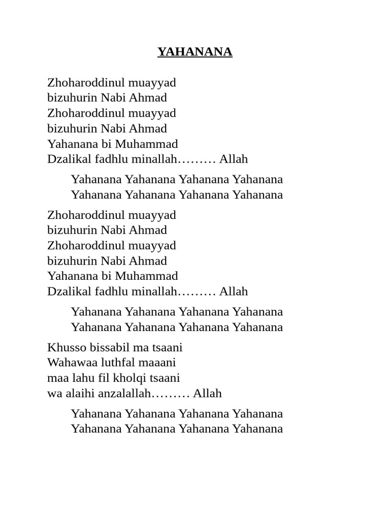 Lagu Ibu | PDF