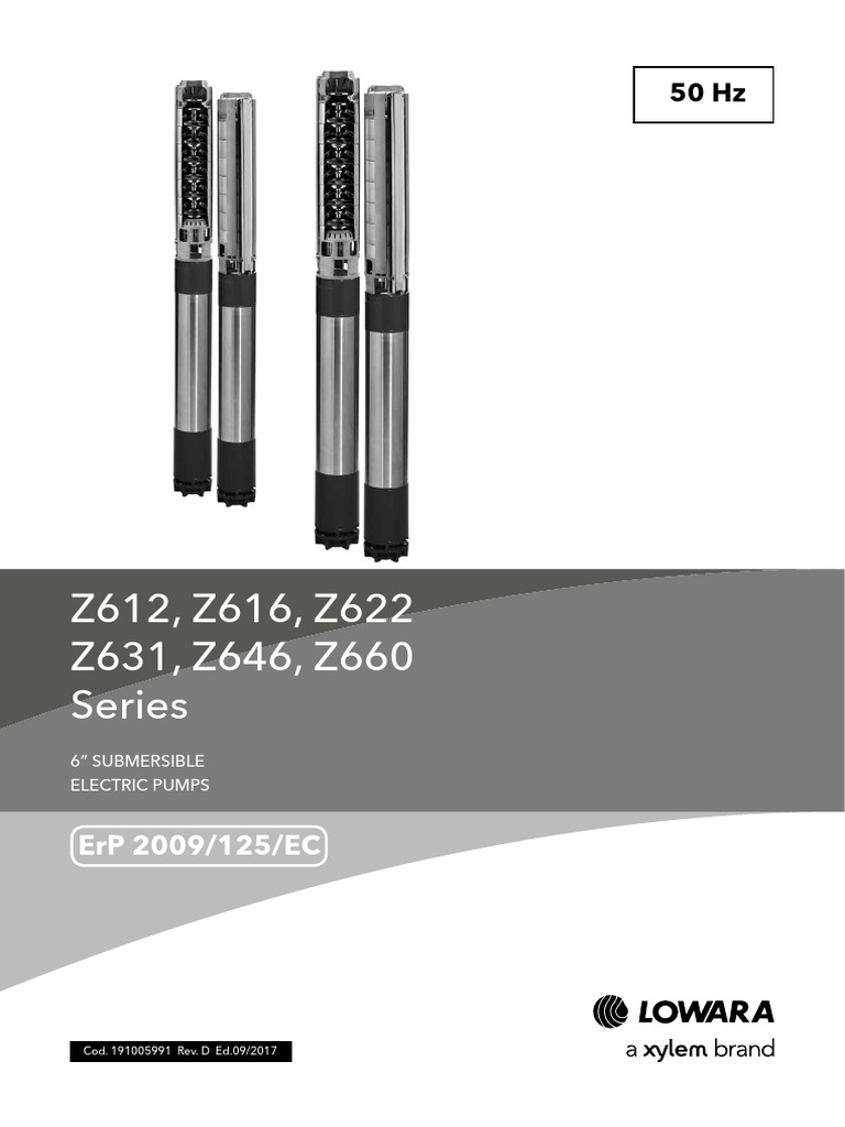 Bomba Sumergible para Pozo Lowara | PDF | Pump | Stainless Steel
