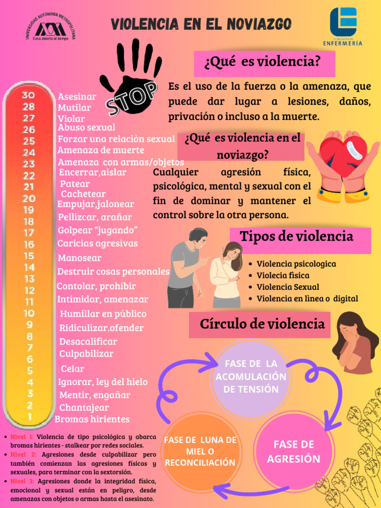 Tipos y fases de la violencia en el noviazgo | PDF | Violencia | Agresión