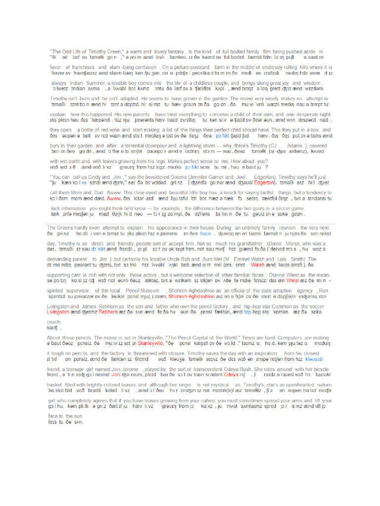 Script Review Film | PDF