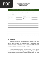Qualitative Interview Protocol Template | PDF | Interview