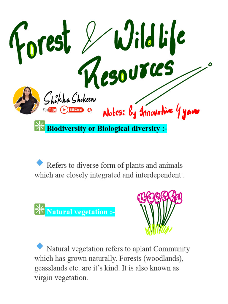 Biodiversity and Conservation in India | PDF | Biodiversity ...