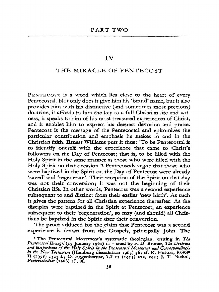 Understanding Pentecostal Baptism | PDF | Baptism With The Holy Spirit ...